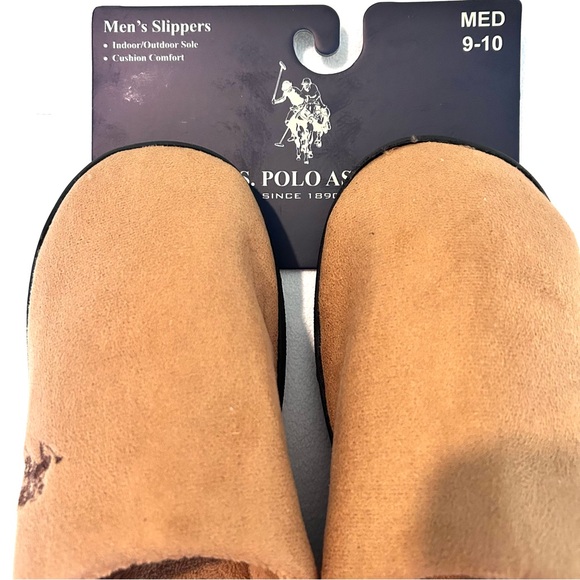 U.S. Polo Assn. Brown Slippers - Picture 2 of 5